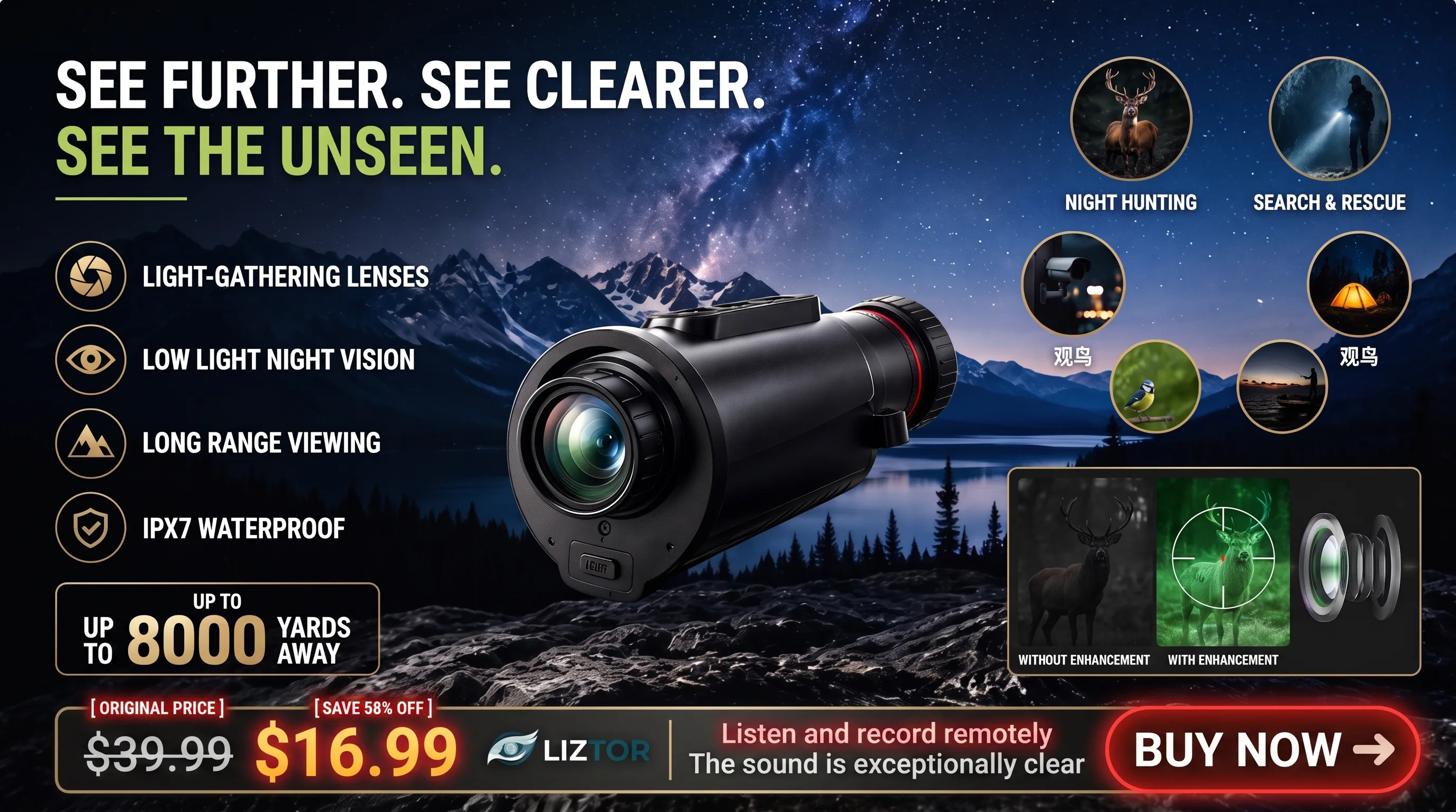 AI15 Day/Night Dual-Use Monocular