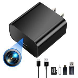 Night Version Full HD USB Charger Camera with 64GB TF Cards
