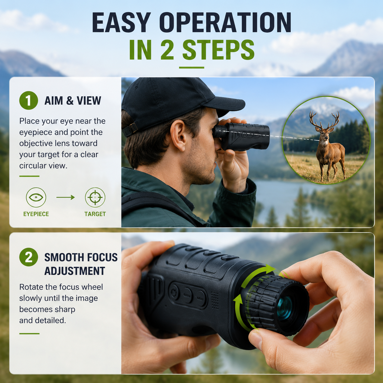 AI15 Easy Operation in 2 Steps