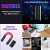 144GB Voice Recorder Magnetic Voice Activated Recorder With timestamp function