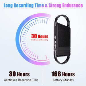 Portable Voice Activated Recorder with Playback and MP3 Player