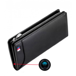 Portable WIFI Wallet Camera PU Wallet Camera