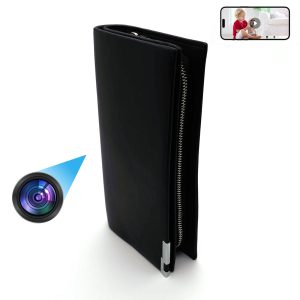 Portable WIFI Wallet Camera PU Wallet Camera